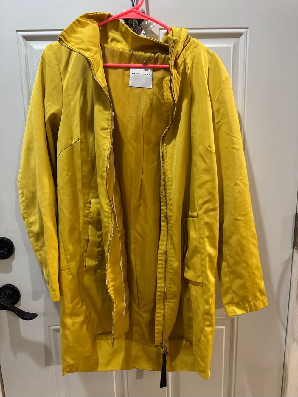 Utility Hooded Jacket in Mustard Yellow